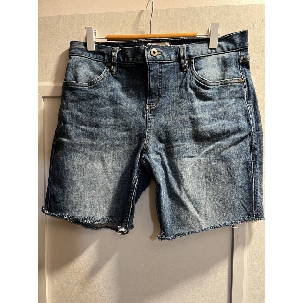 Carve Designs Womens Medium Wash Denim Raw Hem Jean Shorts Blue Size 8 32x10x8
